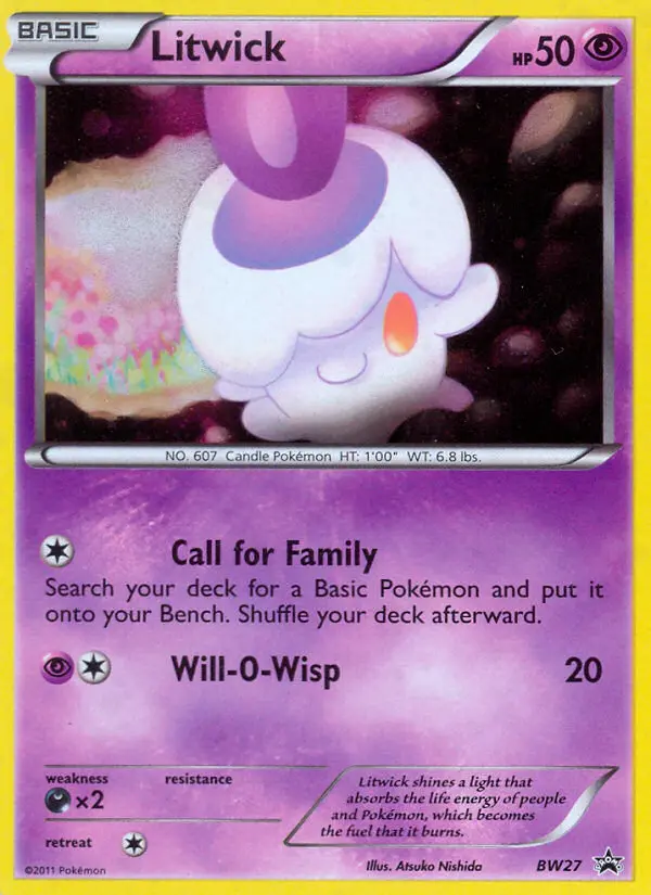 Litwick BW27 card from BW Black Star Promos