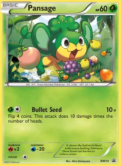 Pansage BW14 — BW Black Star Promos