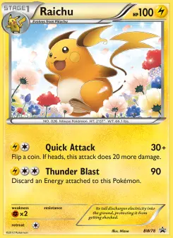 Raichu BW78 — BW Black Star Promos