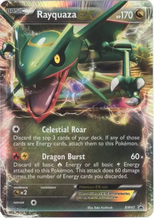 Rayquaza-EX BW47 card from BW Black Star Promos