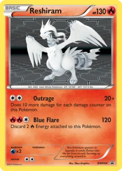 Reshiram BW004 — BW Black Star Promos