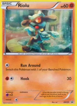 Riolu — BW Black Star Promos BW33