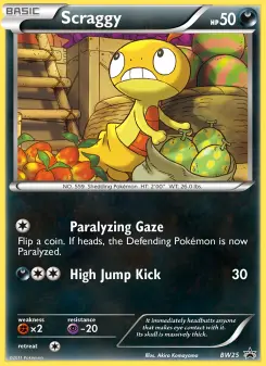 Scraggy BW25 — shown as an example of the Reverse Holofoil finish