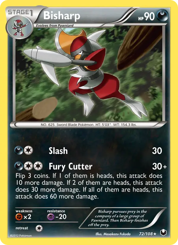 Bisharp 72 card from Dark Explorers