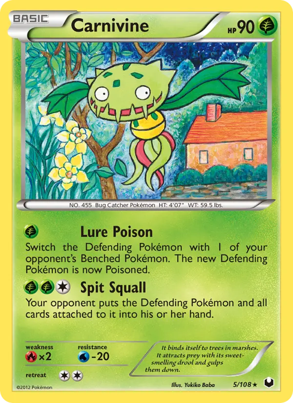 Carnivine 5 card from Dark Explorers