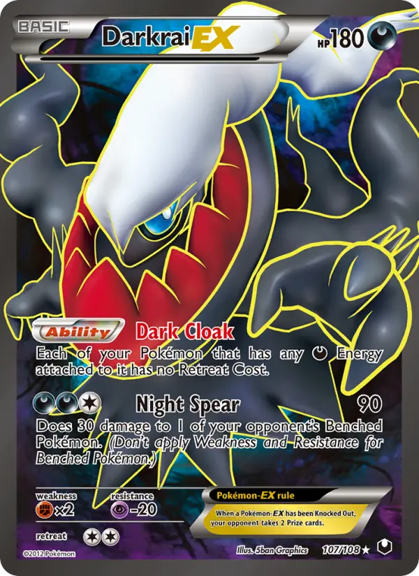 Darkrai-EX 107 — the most expensive Darkrai card