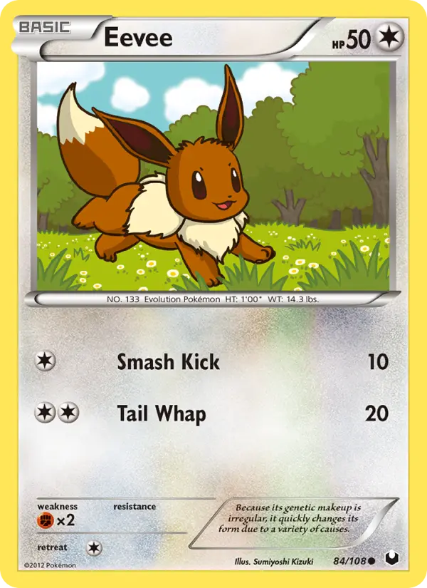 Eevee 84 card from Dark Explorers