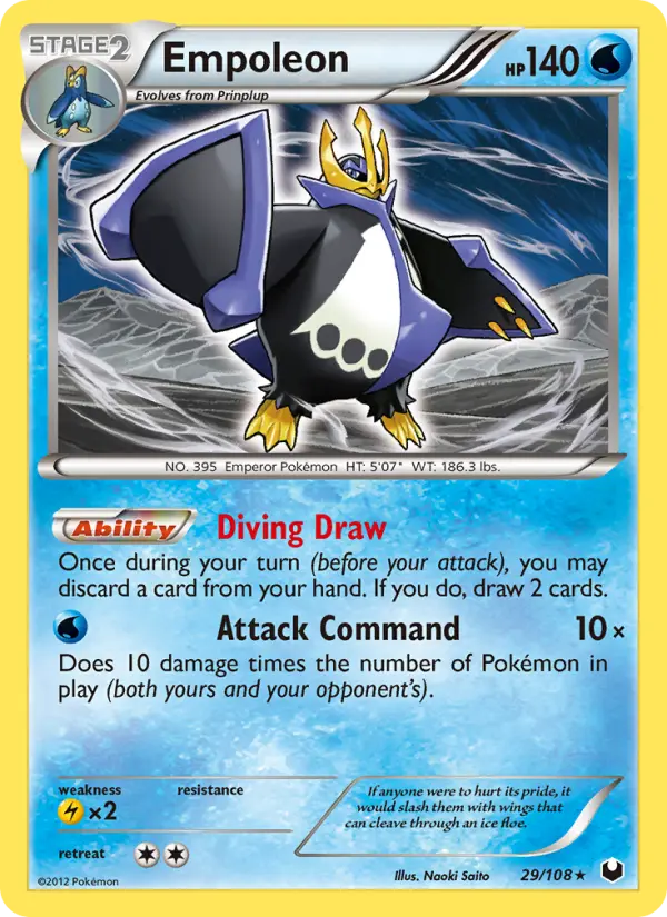 Empoleon 29 card from Dark Explorers