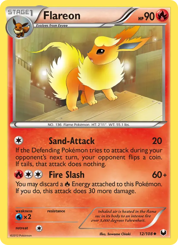 Flareon 12 — Dark Explorers 12, Normal finish