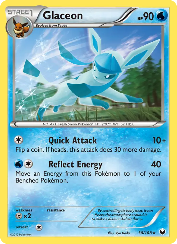 Glaceon 30 card from Dark Explorers