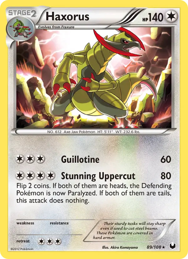 Haxorus 89 — Dark Explorers 89, Holofoil finish