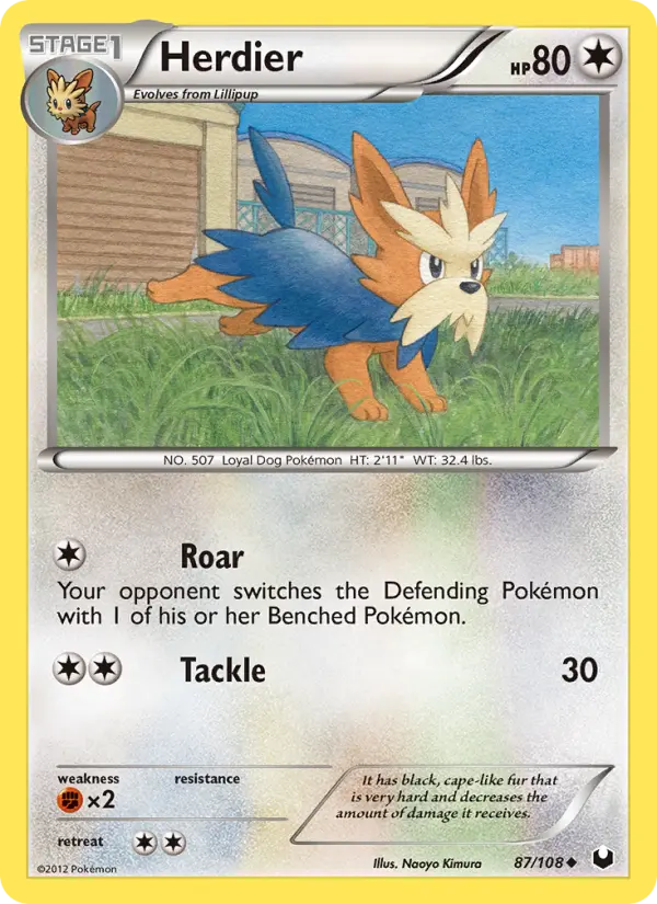 Herdier 87 card from Dark Explorers