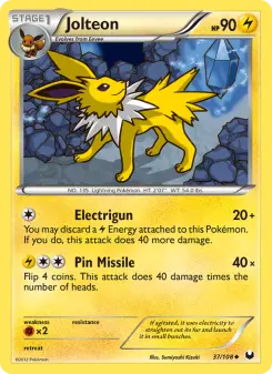 Jolteon — Dark Explorers #37