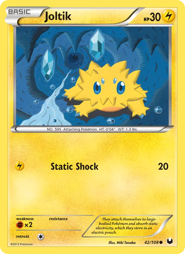 Joltik 42 card from Dark Explorers