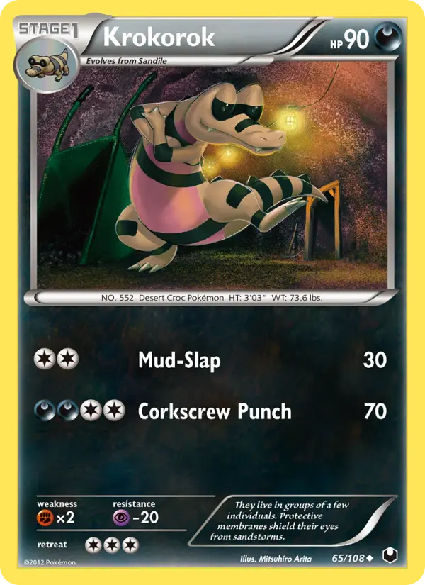 Krokorok 65 card from Dark Explorers