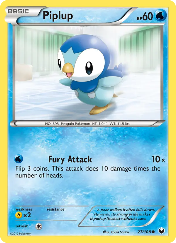 Piplup 27 — Dark Explorers 27, Normal finish