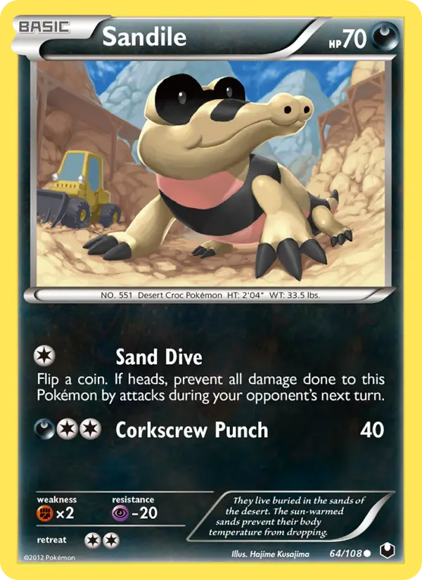 Sandile 64 card from Dark Explorers