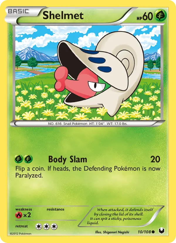 Shelmet 10 card from Dark Explorers