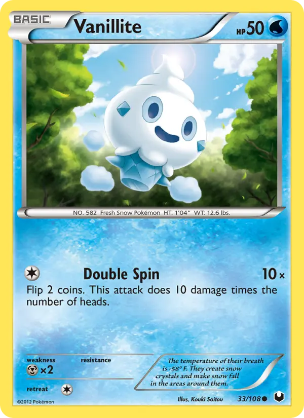 Vanillite 33 card from Dark Explorers