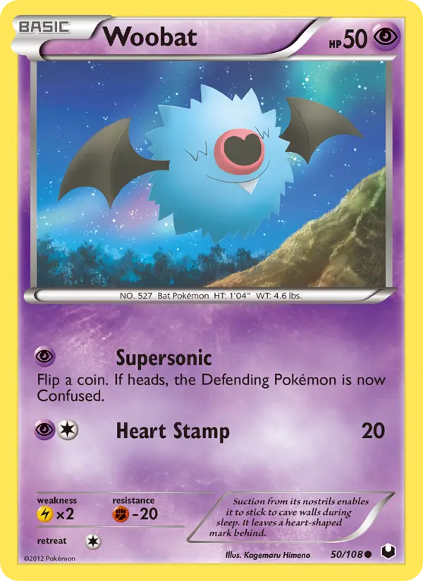 Woobat 50 — Dark Explorers 50, Normal finish
