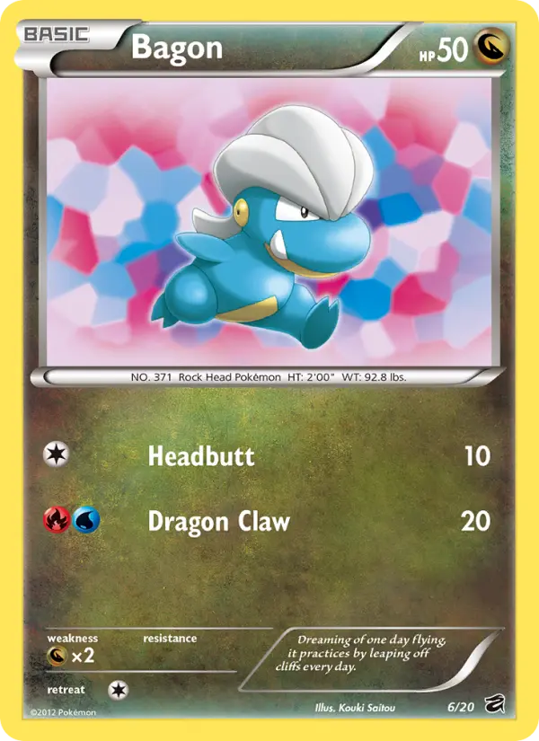 Bagon 6 card from Dragon Vault