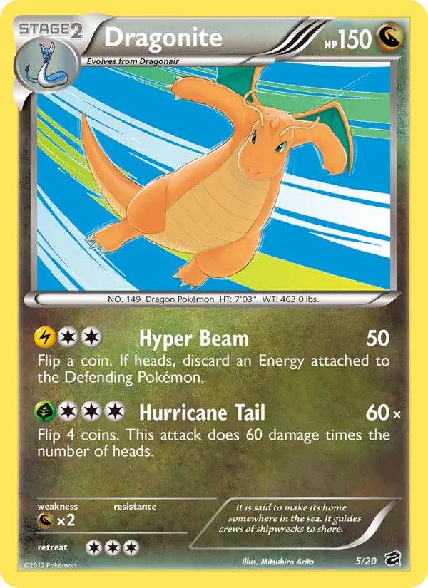 Dragonite 5 card from Dragon Vault