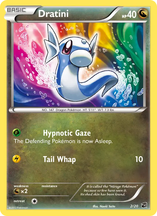 Dratini 2 card from Dragon Vault