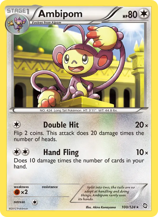 Ambipom 100 — Dragons Exalted 100, Normal finish