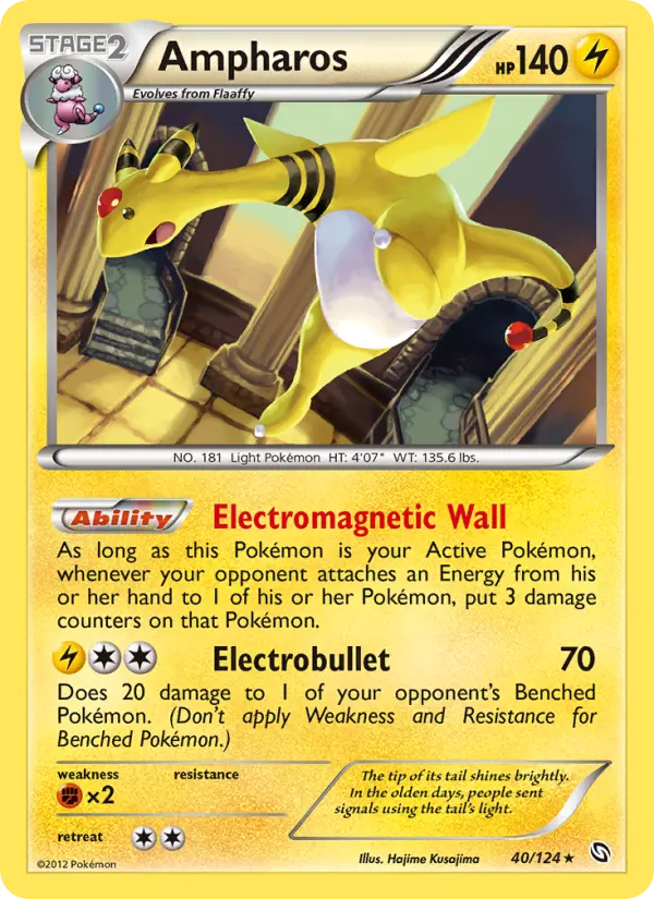 Ampharos 40 card from Dragons Exalted