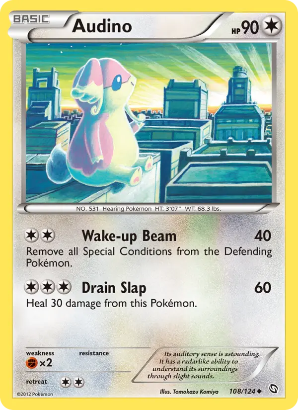 Audino 108 card from Dragons Exalted