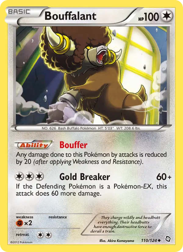 Bouffalant 110 card from Dragons Exalted