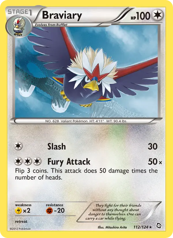 Braviary 112 card from Dragons Exalted