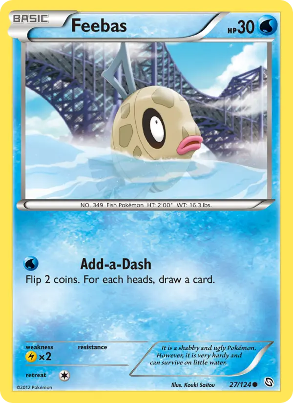 Feebas 27 card from Dragons Exalted