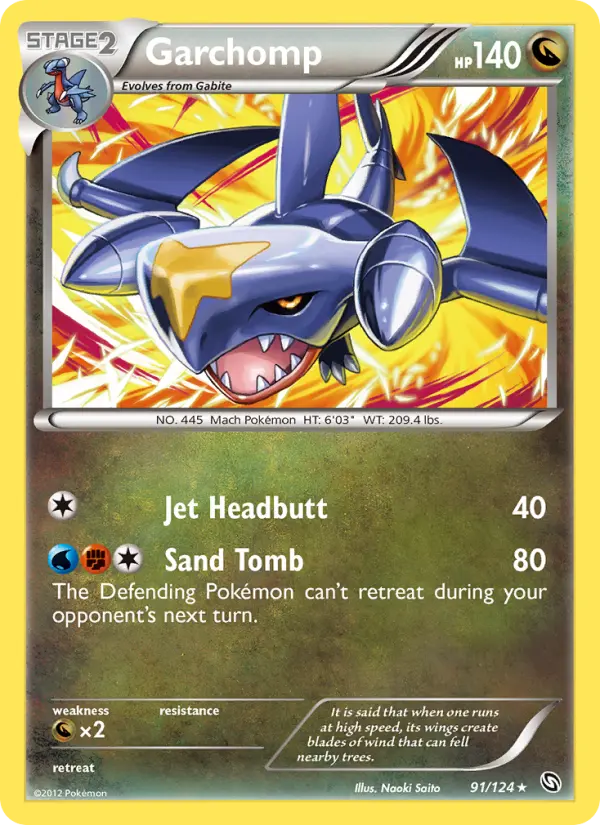 Garchomp 91 — Dragons Exalted 91, Normal finish