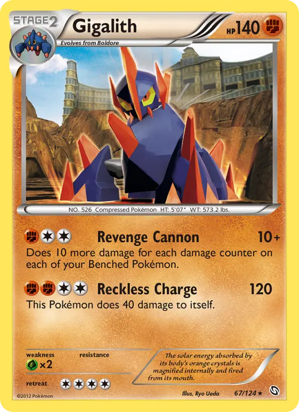 Gigalith 67 card from Dragons Exalted