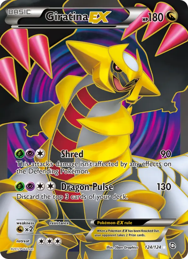 Giratina-EX 124 card from Dragons Exalted