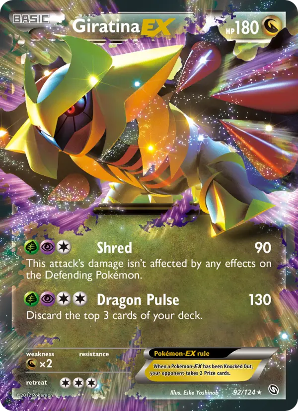 Giratina-EX 92 card from Dragons Exalted