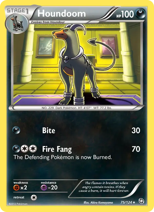 Houndoom 75 card from Dragons Exalted
