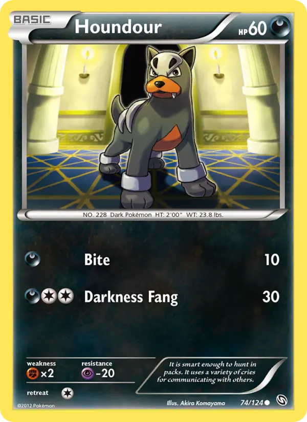 Houndour 74 card from Dragons Exalted