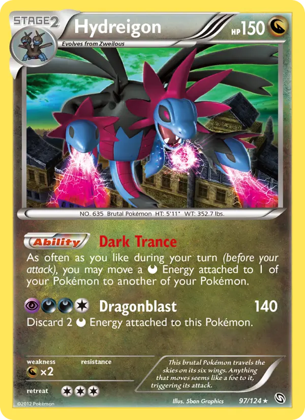 Hydreigon 97 card from Dragons Exalted
