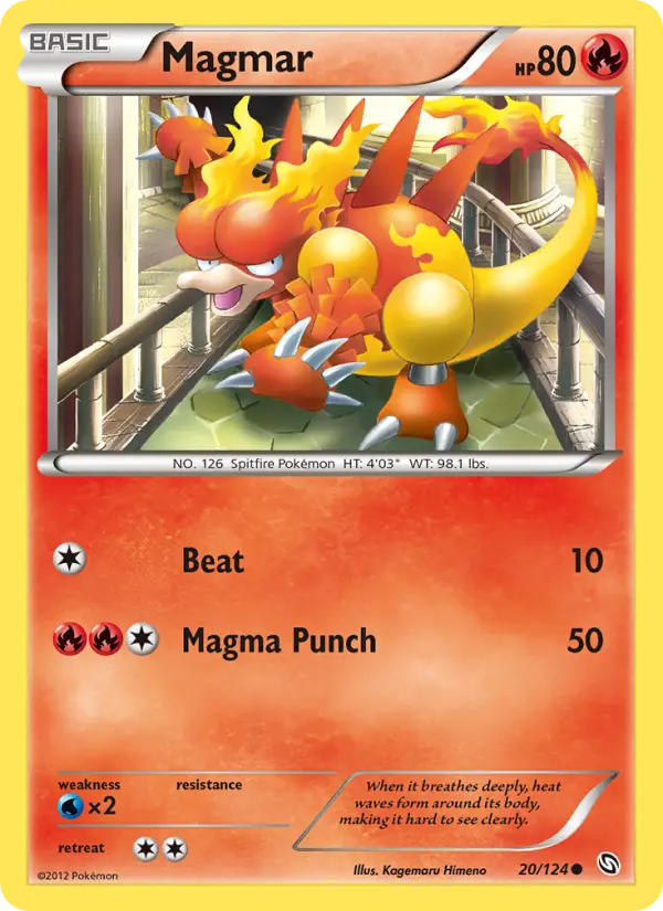 Magmar 20 card from Dragons Exalted