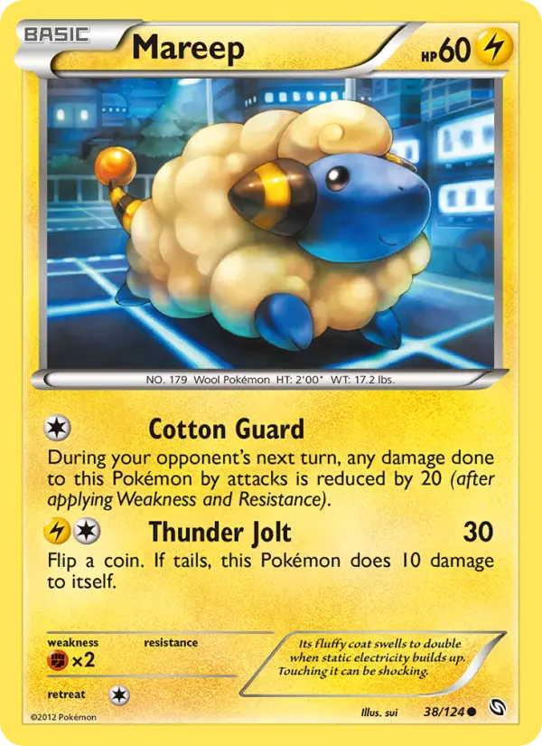 Mareep 38 card from Dragons Exalted