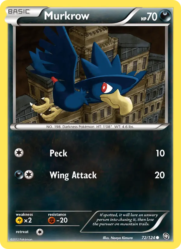 Murkrow 72 card from Dragons Exalted