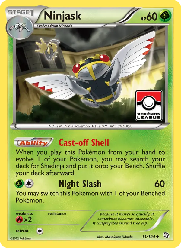 Ninjask 11 — Dragons Exalted 11, Normal finish