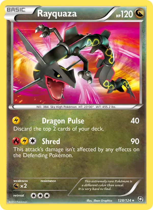 Rayquaza 128 — the most expensive Dragons Exalted card