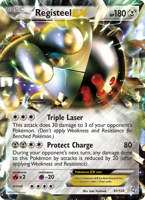 Registeel-EX 81 — Dragons Exalted 81, Holofoil finish