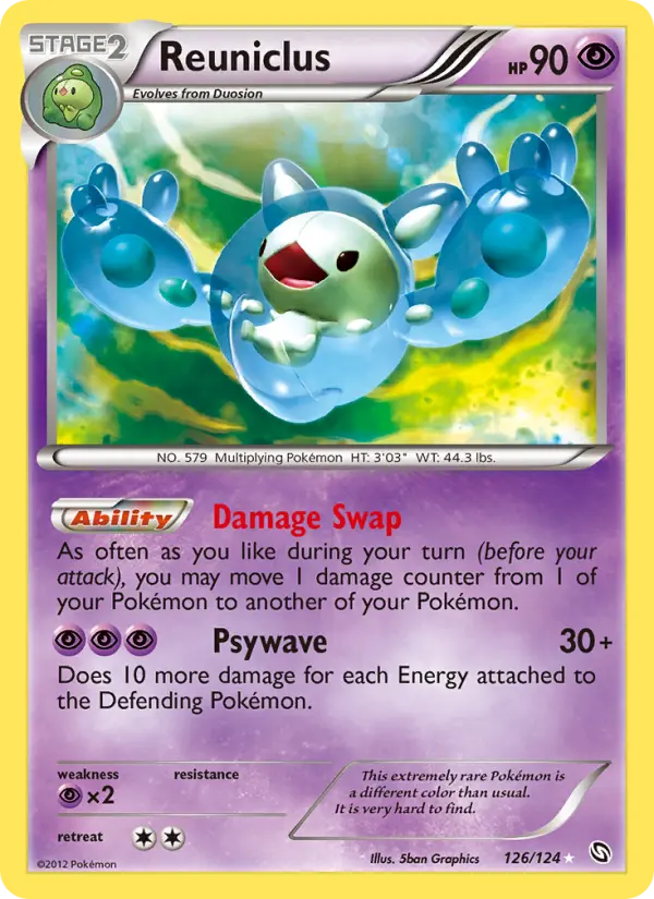 Reuniclus 126 — Dragons Exalted 126, Holofoil finish