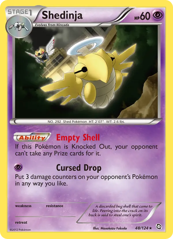 Shedinja 48 card from Dragons Exalted