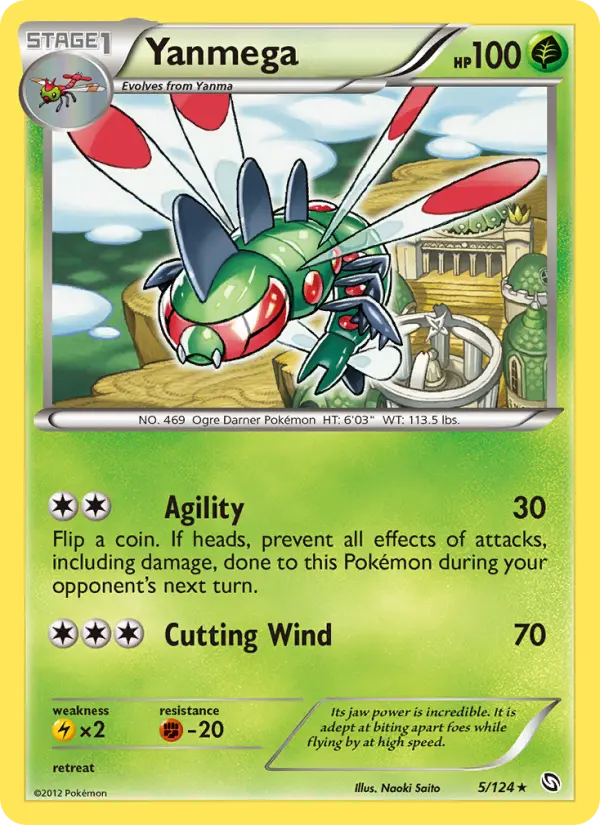 Yanmega 5 card from Dragons Exalted