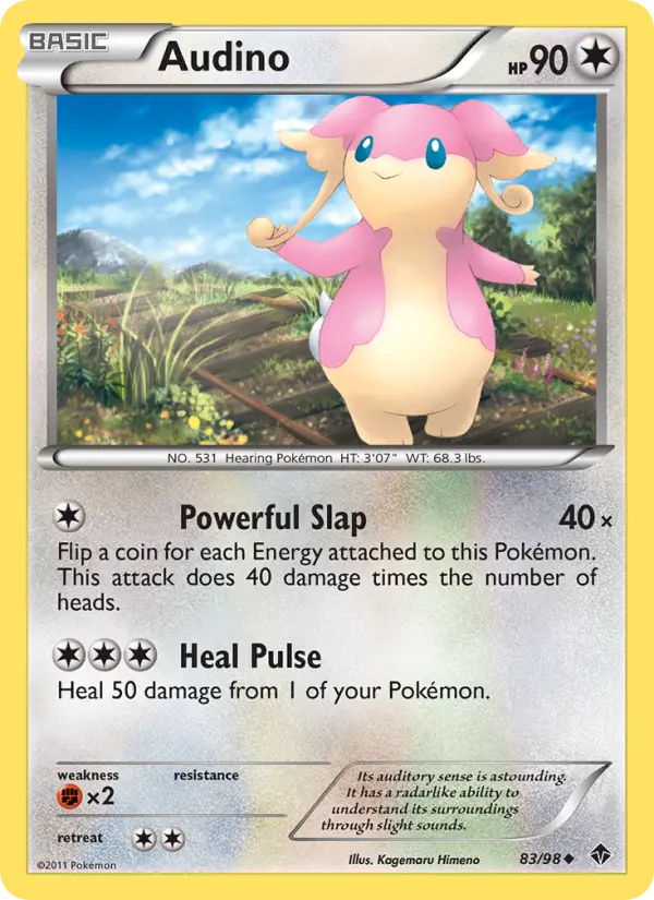Audino 83 card from Emerging Powers